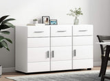 Sideboard FLORIN 88.5 x 30.5 x 73 cm White Engineered Wood 880311