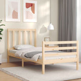 Bed Frame without Mattress Single Solid Wood Pine 3193821