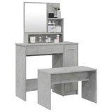 Dressing Table Set Concrete Grey 86.5x35x136 cm 3114150
