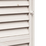 Garden Shed with Roof White 59 x 56 x 176 cm Solid Fir Wood 42033461