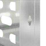 Air Conditioner Cover Silver 110 x 50 x 80 cm Galvanised Steel 865909