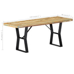 Bench 110 cm Solid Reclaimed Wood 247952