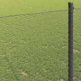 Hexagon Fence Grey 1.4 x 10 m Steel 42005501