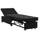 Sofa Bed Black 194 x 67 x 82 cm Velvet 42008600