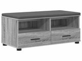 Hall Bench with Cushion with Drawer Grey Sonoma 80 x 38 x 46 cm 891461