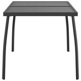 Garden Table Anthracite 110x80x72 cm Steel Mesh 362733