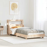 Bed Frame without Mattress 100x200 cm Solid Wood Pine 3306426