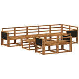 Outdoor Sofa Set 9 pcs Natural Solid Acacia Wood 3385320