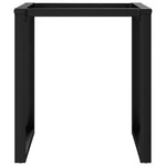 ZNTS Dining Table Legs O-Frame 60x60x73 cm Steel 357883