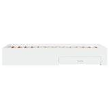 Bed Frame with Drawers without Mattress White 90x200 cm 3280426