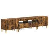 5 Piece LED TV Cabinet Smoked Oak Engineered Wood 3416765