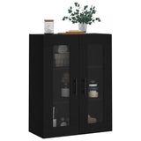 Wall Mounted Cabinet Black 69.5x34x90 cm 828501