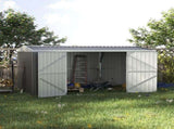 14 x 8ft Outdoor Garden Metal Storage Shed with Lockable Door, Tool Storage Box for Garden, Patio T3398P318660