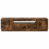 LED TV Cabinet Smoked Oak Engineered Wood 897790