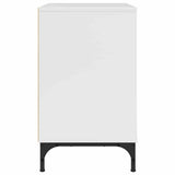 Bedside Table with Drawer High gloss white 63.5 x 36 x 61 cm 883468