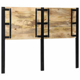 Headboard 140 cm Solid Wood Mango and Iron 4017549