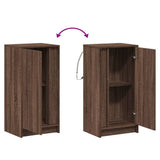 Sideboard with LED Brown Oak 42.5x34x85 cm Engineered Wood 852144