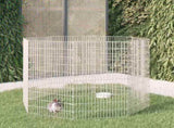 Free Range Animal Enclosure 8-Panel 54x100 cm Galvanised Iron 171582