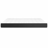 Pocket Spring Bed Mattress Black 183x213x20 cm Faux Leather 347897