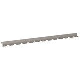 Lawn Edging 20 pcs 102 x 4 x 4 cm Steel Rusty 8008739