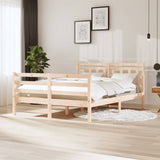3100654 Bed Frame without Mattress Solid Wood 140x200 cm