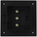 ZNTS Outdoor Solar Lamps 12 pcs LED Square 12 cm Black 277136
