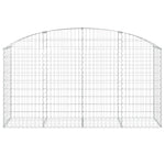 Arched Gabion Basket 200x50x100/120 cm Galvanised Iron 153475