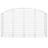 Arched Gabion Basket 200x50x100/120 cm Galvanised Iron 153475