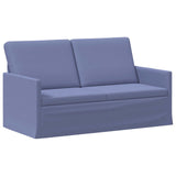 Sofa Set 2 pcs Jeans Blue Fabric 3433160