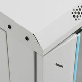 Network Cabinet with Storage Grey 600 x 600 x 1200 mm Steel 30269