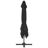Cantilever Garden Parasol with Aluminium Pole 3x3 m Black 47000