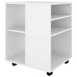 Storage Cabinet White Engineered wood Medium Sleek 808458