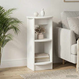 Side Cabinet High Gloss White Engineered Wood 899838