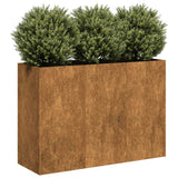 Planter Rusty 120x40x80 cm Weathering Steel 860723