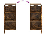 Bathroom Furniture Set 4 pcs Smoked Oak 3407435