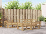 Outdoor Sofa Set 7 pcs White Solid Acacia Wood 3387768