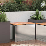 Garden Bench Silver 60 x 40 x 43 cm Stainless steel 874895