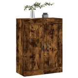 Wall Mounted Cabinet Smoked Oak 69.5x34x90 cm Engineered Wood 830377