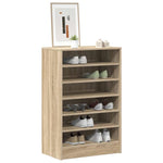 Shoe Cabinet Sonoma Oak 60x35x92 cm Engineered Wood 808948