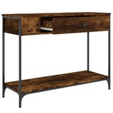 Console Table Smoked Oak 100x34.5x75 cm Engineered Wood 834162