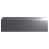 Storage Tent 300x750 cm Steel Grey 3079589