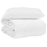 Summer Duvet with Pillow 2 pcs White Microfiber 3376457