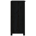 Sideboards 2 pcs Black 40x35x80 cm Solid Wood Pine 813748
