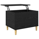 Bedside Cabinet Black Oak 60 x 44.5 x 45 cm Engineered Wood 881170
