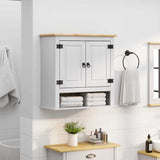 Hanging Cabinet Corona White 70 x 33 x 71.5 cm Solid Pine Wood 42021200