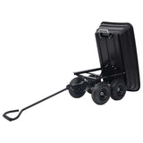 Garden Tipping Hand Cart 300 kg 75L Black 92579
