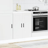 Kitchen Base Cabinet Porto White Engineered Wood 853917