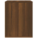 Wall-mounted Bedside Cabinet Brown Oak 50x36x47 cm 816863