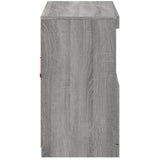 Sideboard with LED Lights Grey Sonoma 81x37x67 cm 836663