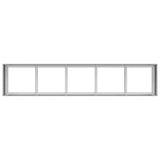 Planter 200x40x40 cm Galvanised Steel 860687